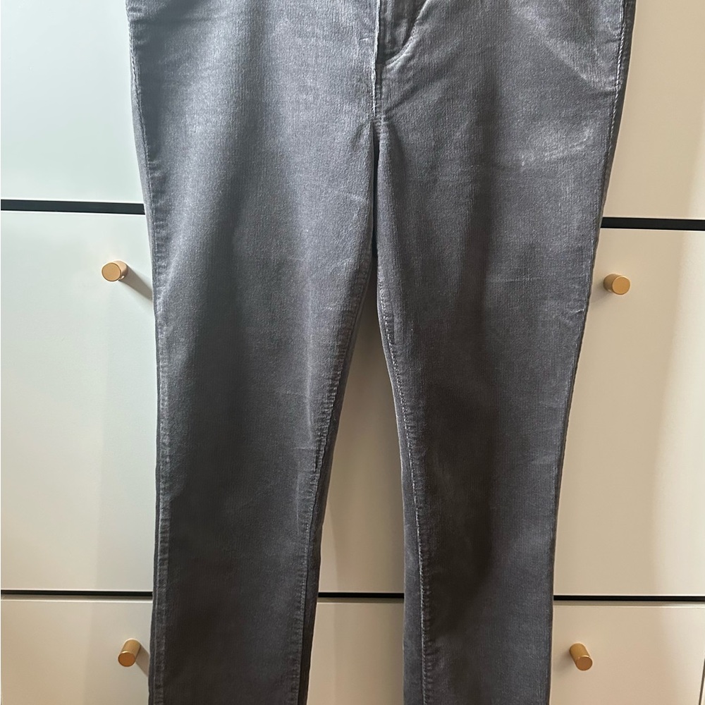 LOFT Charcoal Corduroy skinny pants